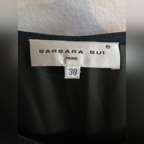 Barbara Bui Paris 100% Silk Asymmetrical Black Midi Maxi Dress - Picture 9 of 9